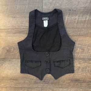 Fitted Sz Small Low Cut Vest Tank Top